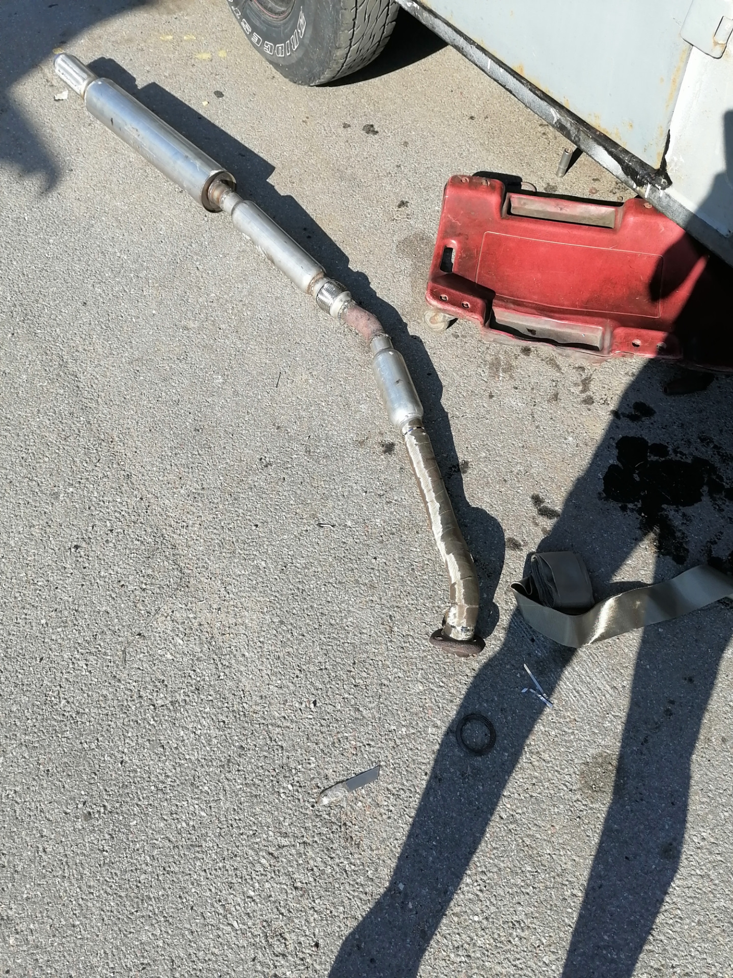 Глушитель — УАЗ 3962, 2,4 л, 1996 года | своими руками | DRIVE2