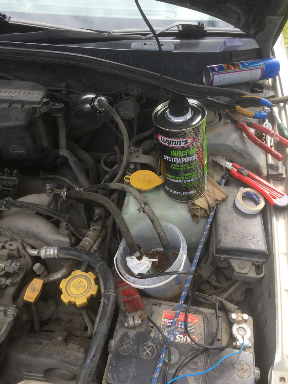 Промывка форсунок винсом — Subaru Legacy (BE/BH/BT), 2 л, 1999 года ...