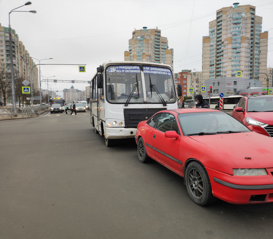 Авария в марте — Opel Calibra, 2 л, 1993 года | ДТП | DRIVE2