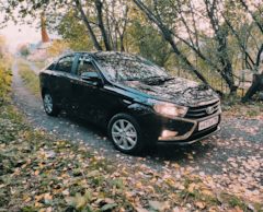 Лада веста черная жемчужина