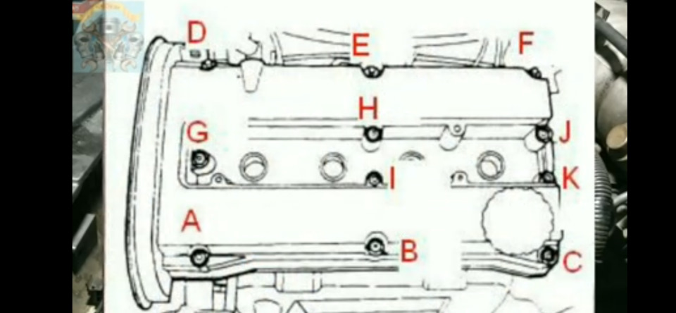 Затяжка болтов крышки клапанов — Daewoo Nubira I, 1,6 л, 1998 года ...