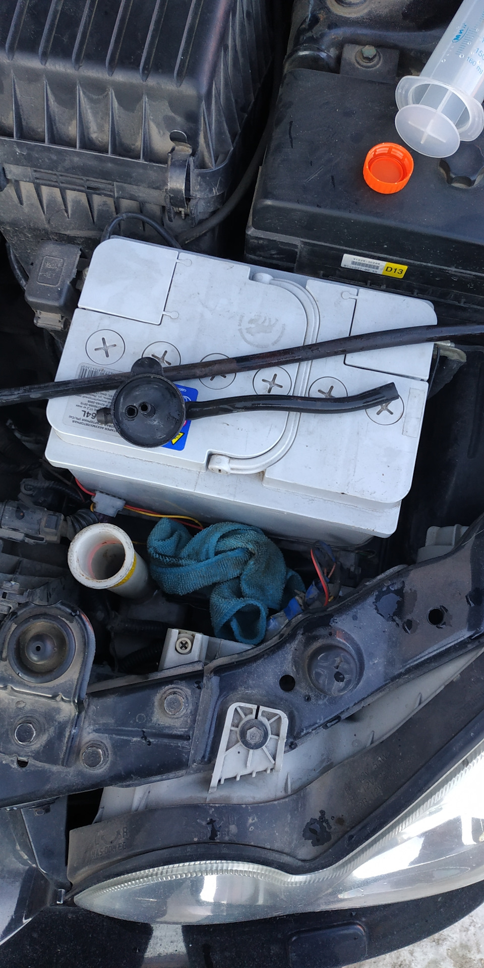 Промывка расширительного бачка — Hyundai Sonata IV (EF), 2 л, 2007 года ...