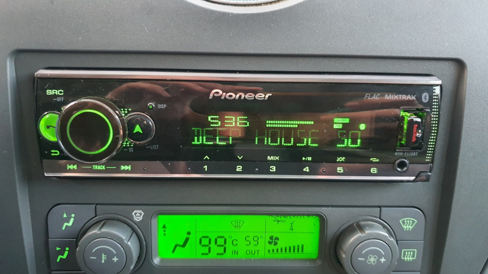 pioneer mvh s520bt инструкция