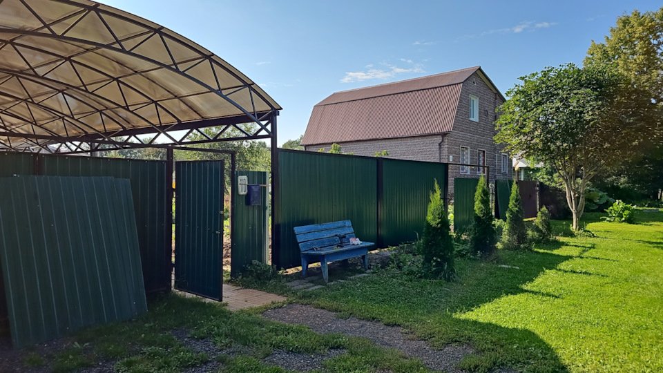 Навес закончен, забор… — DRIVE2