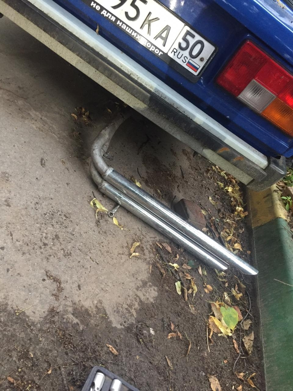 Установка выхлопа и сход развал — Lada 21058, 1,2 л, 1989 года ...