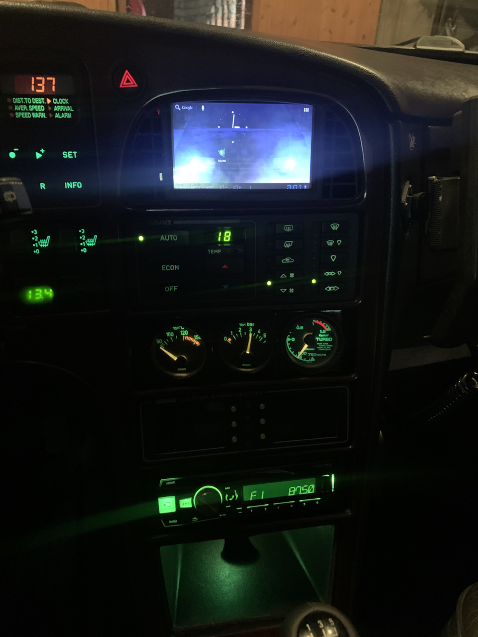 Примерка большого показометра — Saab 9000, 2,3 л, 1997 года ...