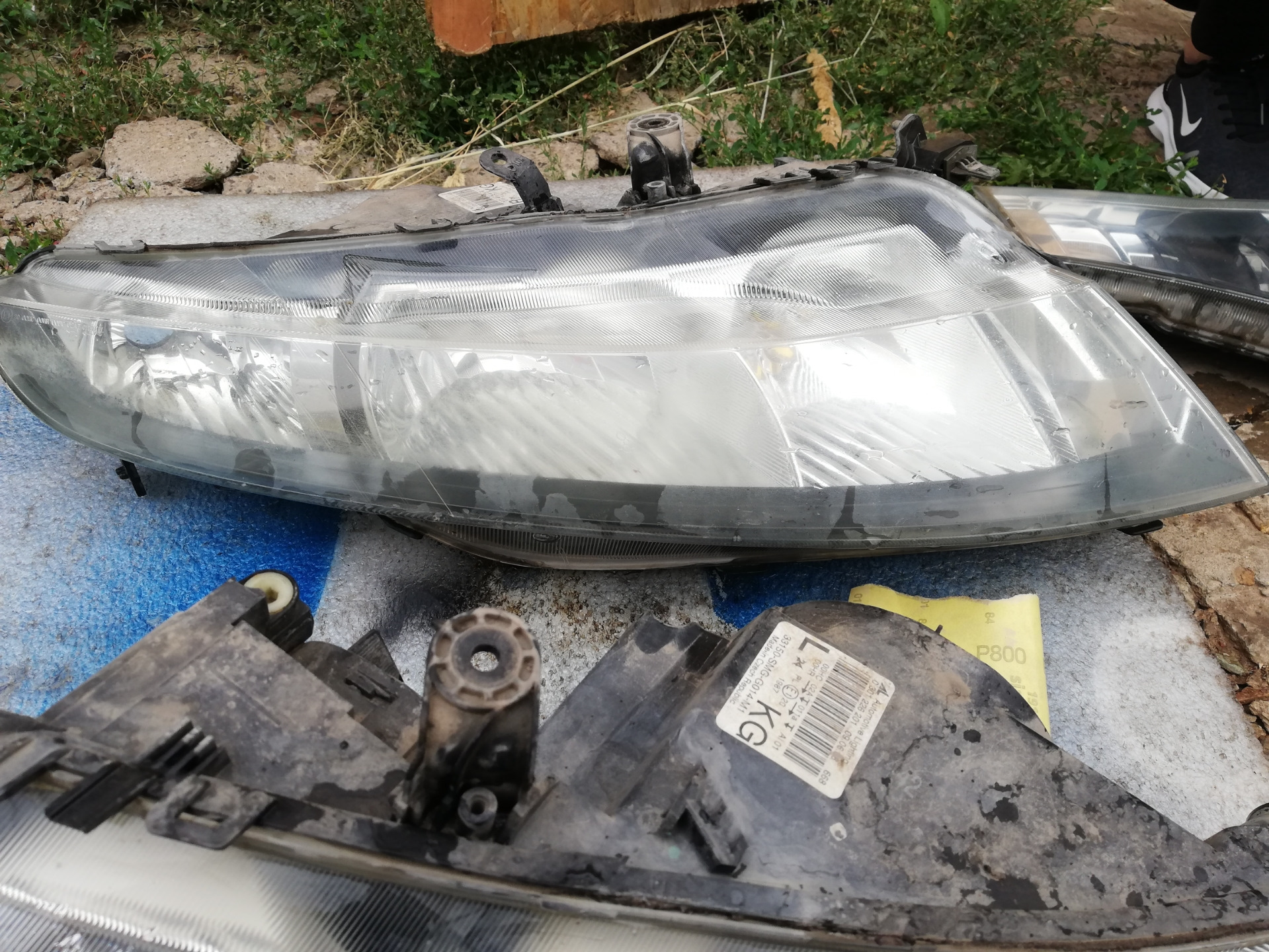 Полирую фары, долго, дорого) — Honda Civic 5D (8G), 1,8 л, 2008 года ...