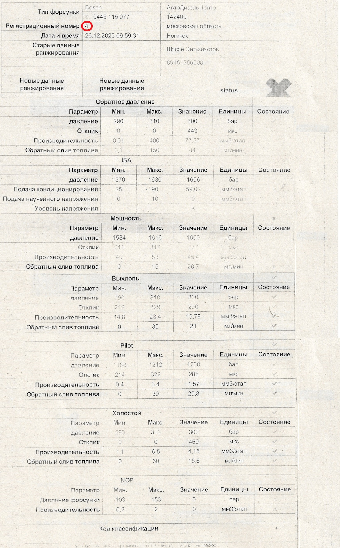 Проверка сжатия