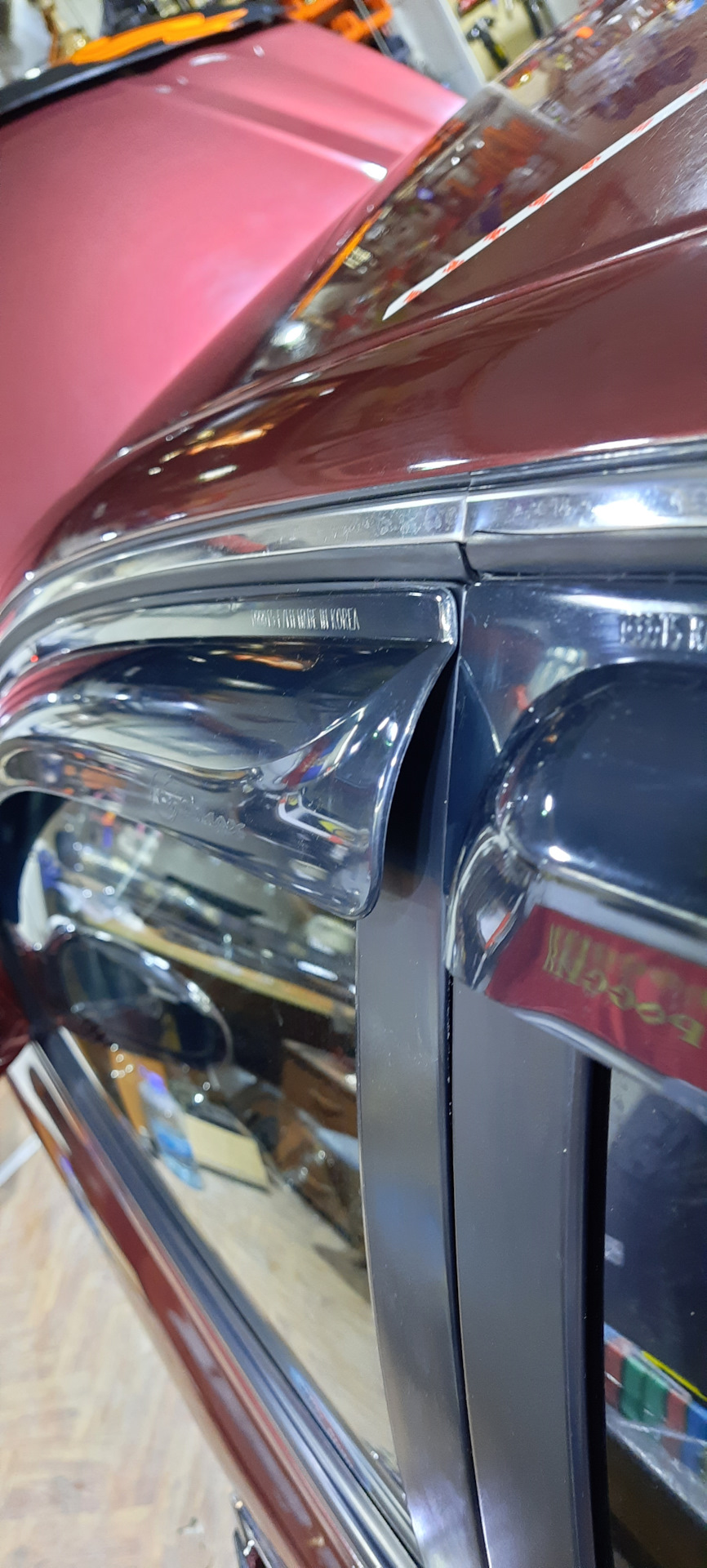 Замена дефлекторов — Hyundai Sonata IV (EF), 2 л, 2007 года ...