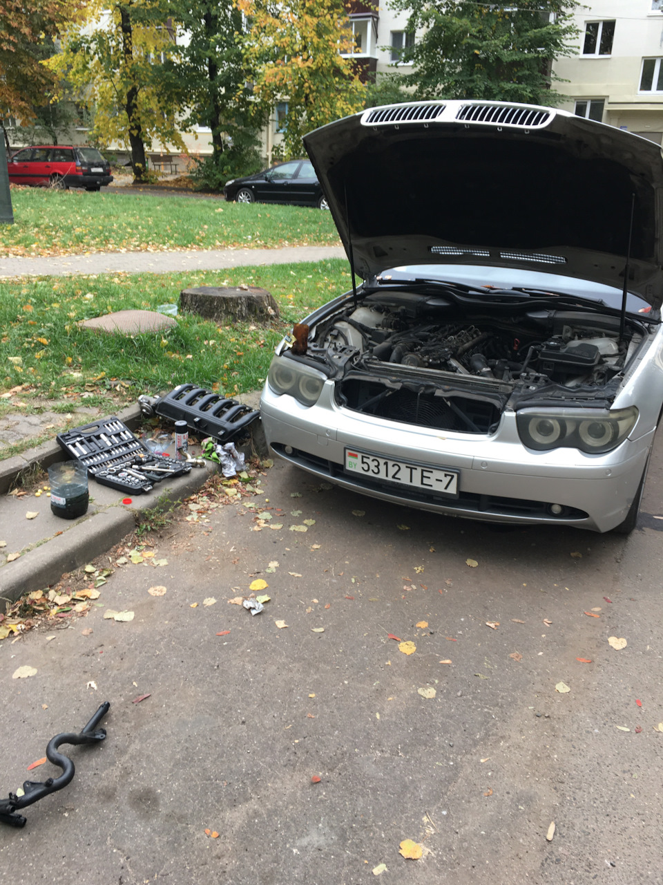 Потек антифриз — BMW 7 series (E65/E66), 3 л, 2004 года | поломка | DRIVE2