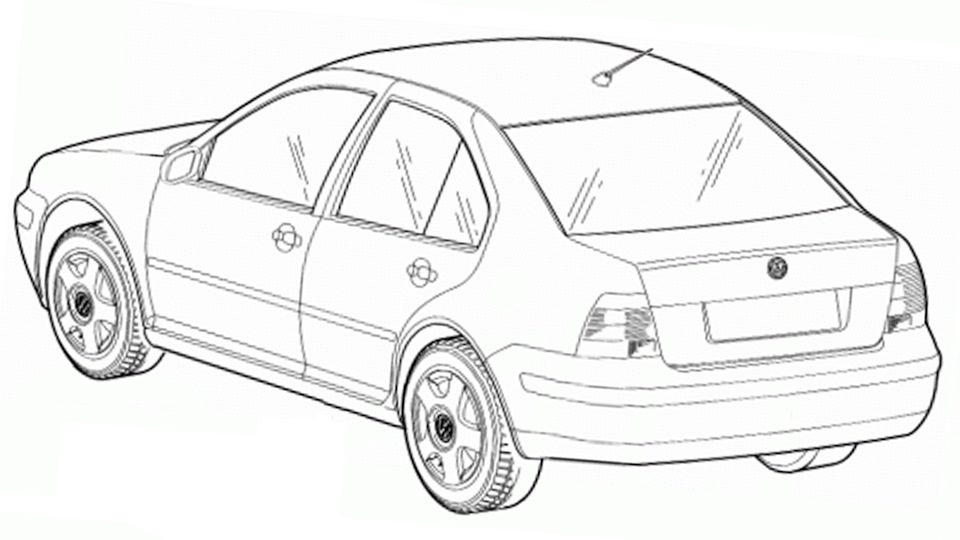 Пассат б3 рисунок