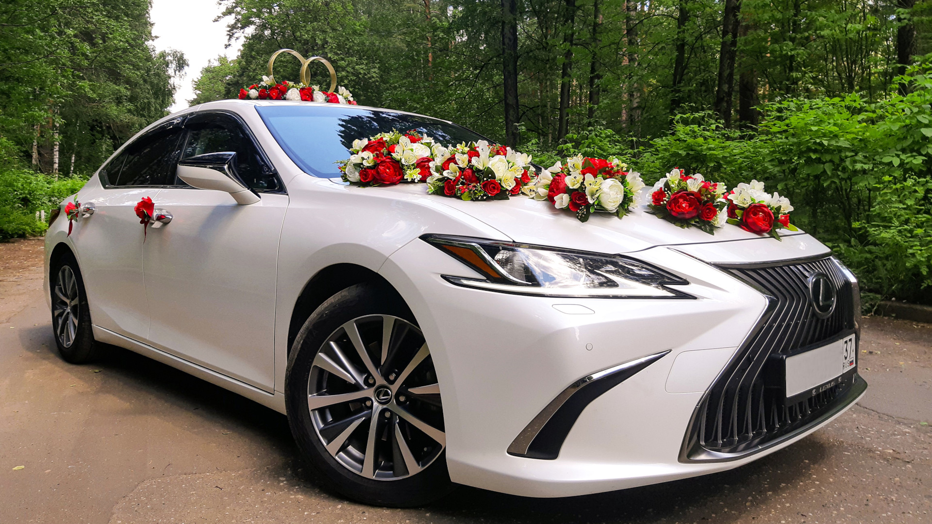 Lexus es250 черный свадебный