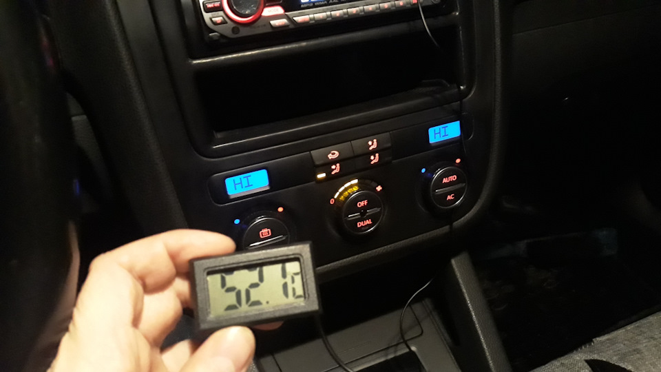 Температура печки — Volkswagen Golf Mk5, 1,6 л, 2008 года | наблюдение ...