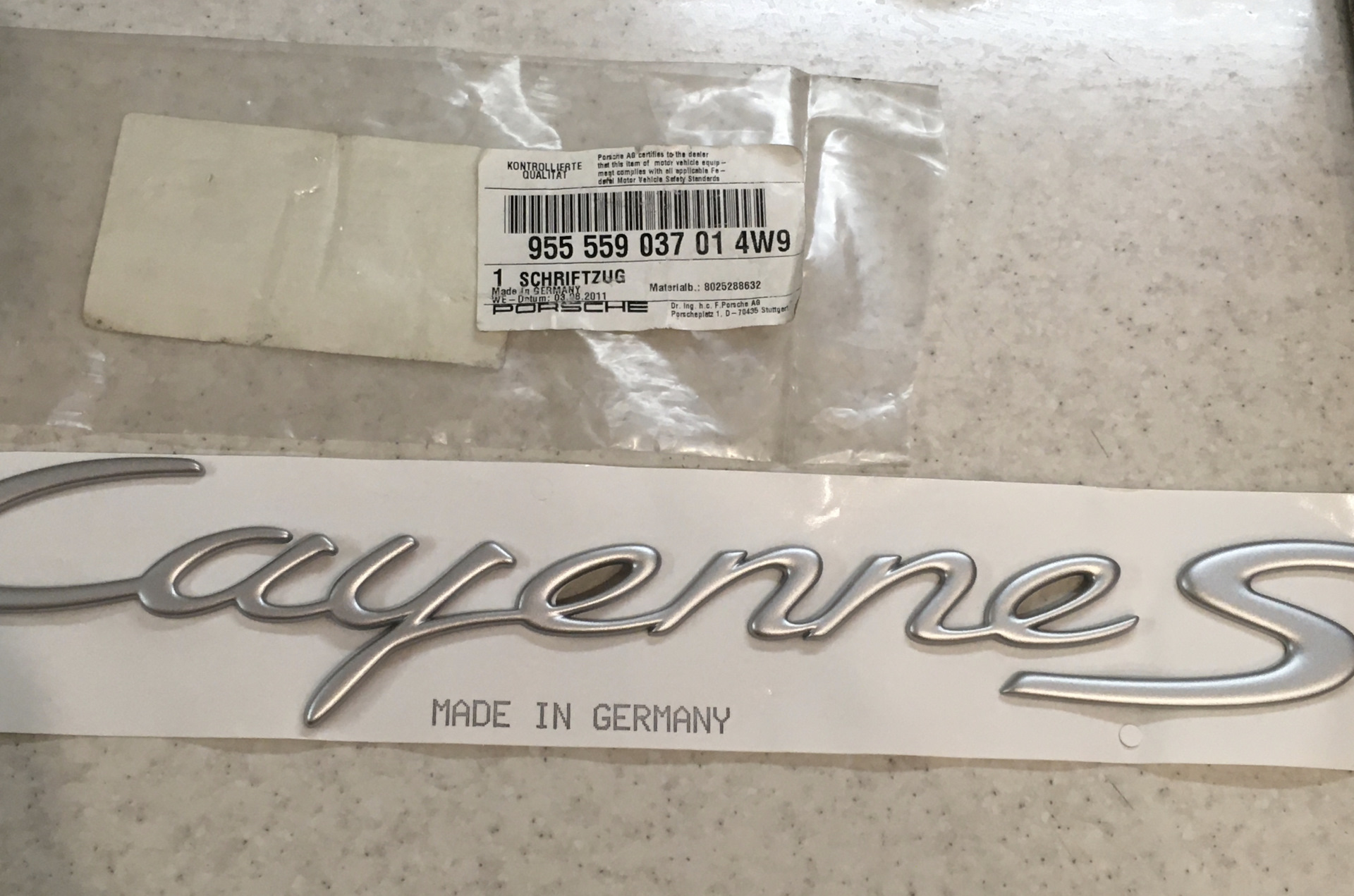 Шильд Cayenne S — теперь комплект👍✓ — Porsche Cayenne (1G) 955/957, 4,5  л, 2004 года | запчасти | DRIVE2