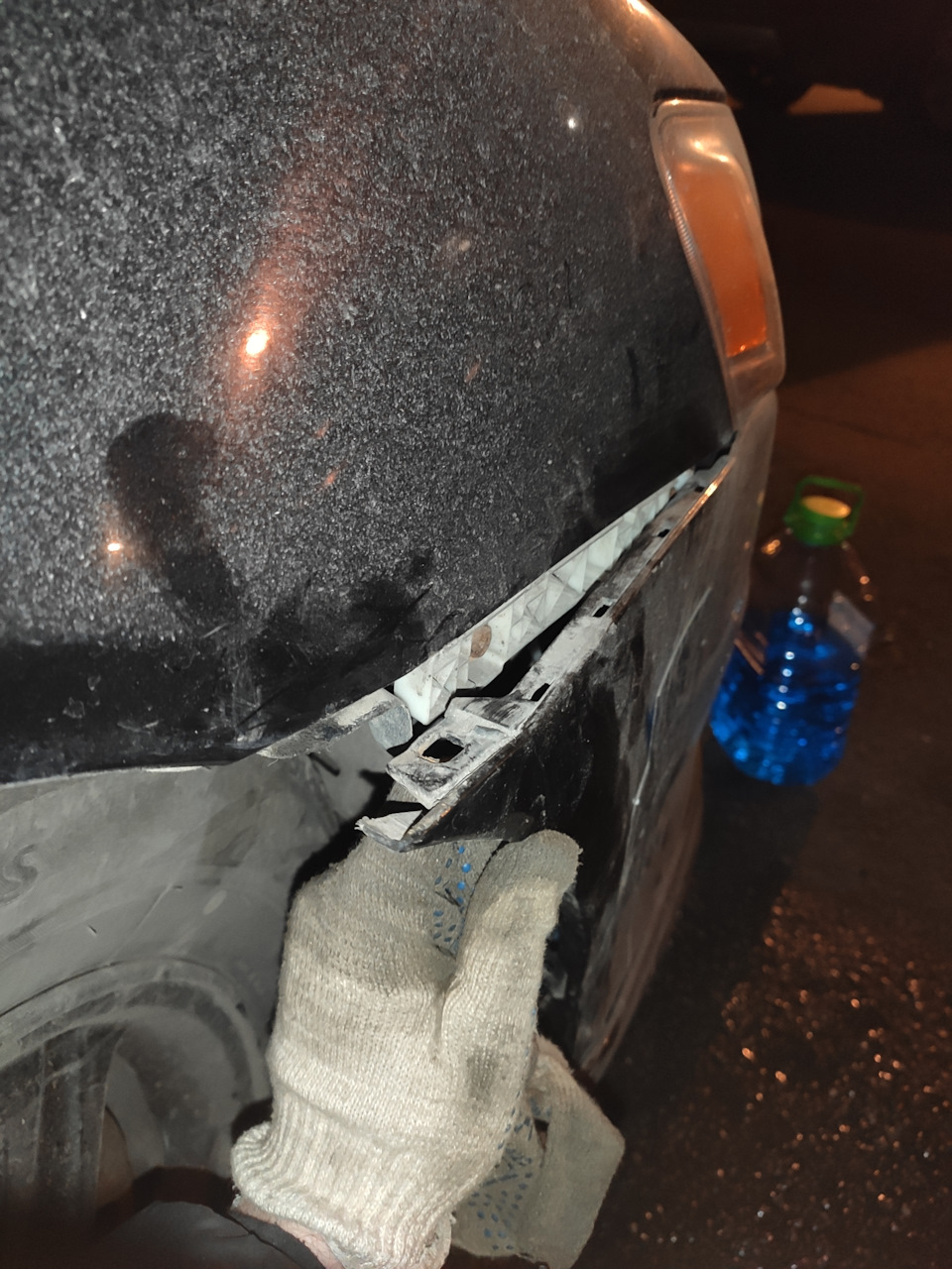 Сдёрнул бампер — Mitsubishi Lancer Sportback