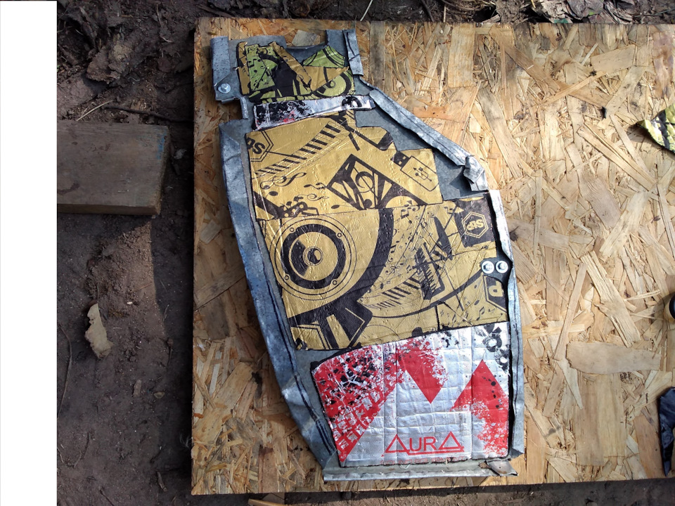 Часть подкрылка из оцинковки. Колесо протёрло подкрылок. — Mitsubishi ...