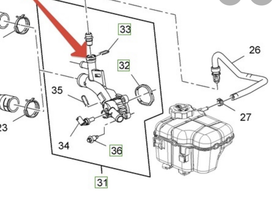 Ремонт тройника охлаждения Astra J — Opel Astra J, 1,4 л., 2012 года