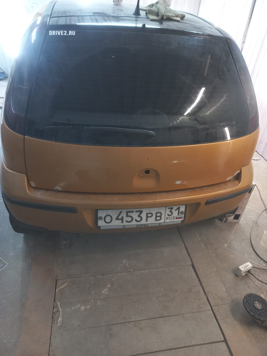 Кузовные работы, ч. 2 (багажник) — Opel Corsa C, 1,4 л, 2004 года |  кузовной ремонт | DRIVE2