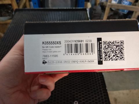 K055550XS Комплекты деталей для ремней грм GATES | Запчасти на DRIVE2