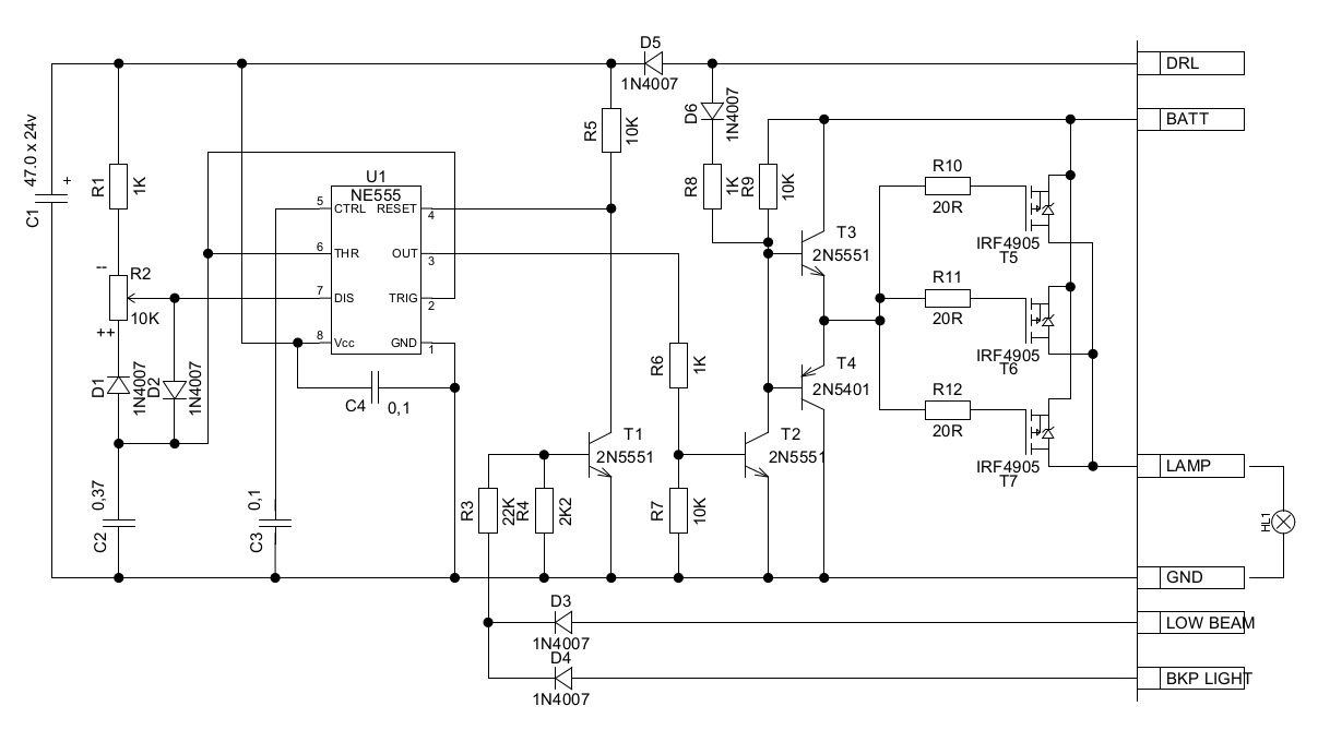 Agr drl 01 p12 схема принципиальная