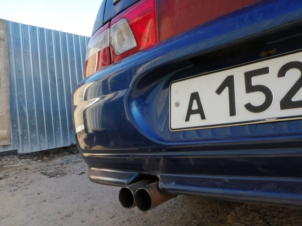 Самодельная насадка на глушитель — LADA 21102, 1,5 л., 2002 года ...