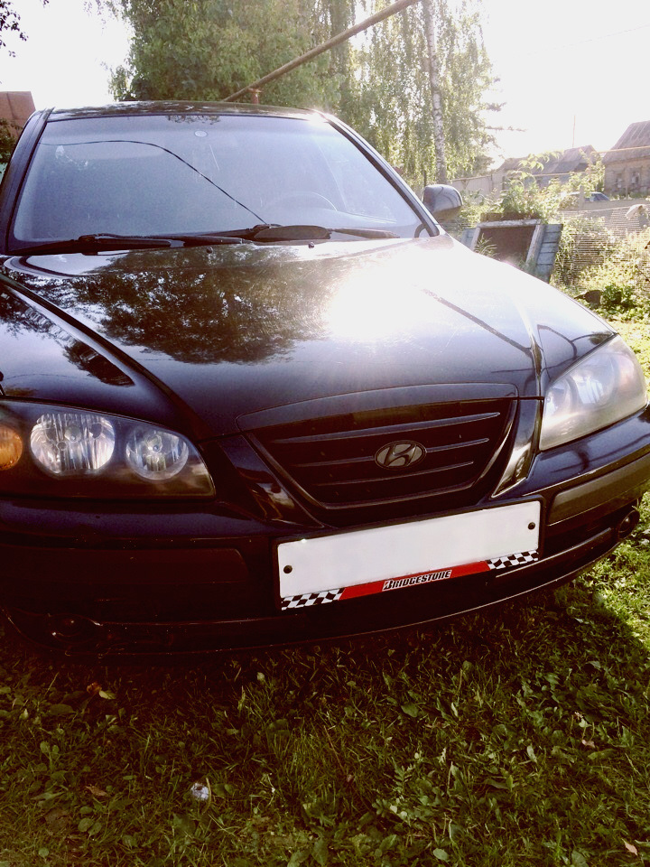 Покраска решетки радиатора. — Hyundai Elantra (3G), 1,6 л, 2003 года ...