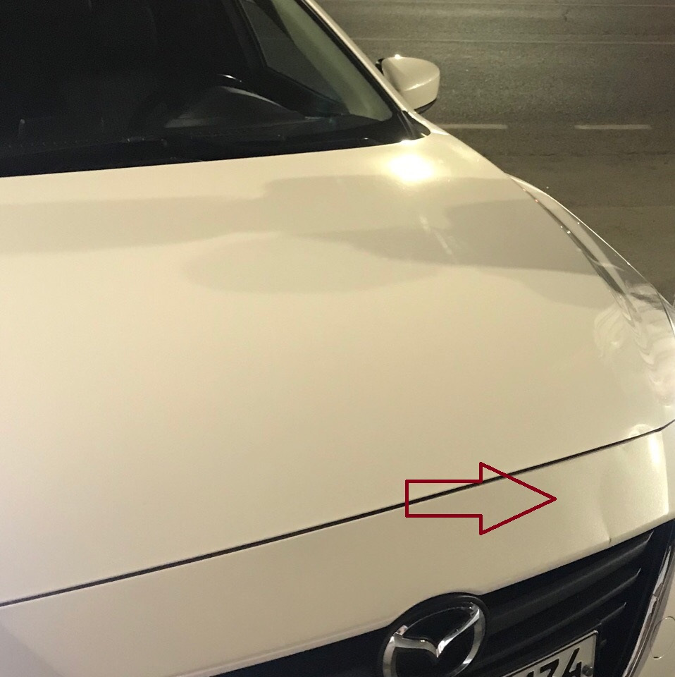 Капот требует пластическую операцию — Mazda 3 (3G) BM, 1,5 л, 2013 года ...