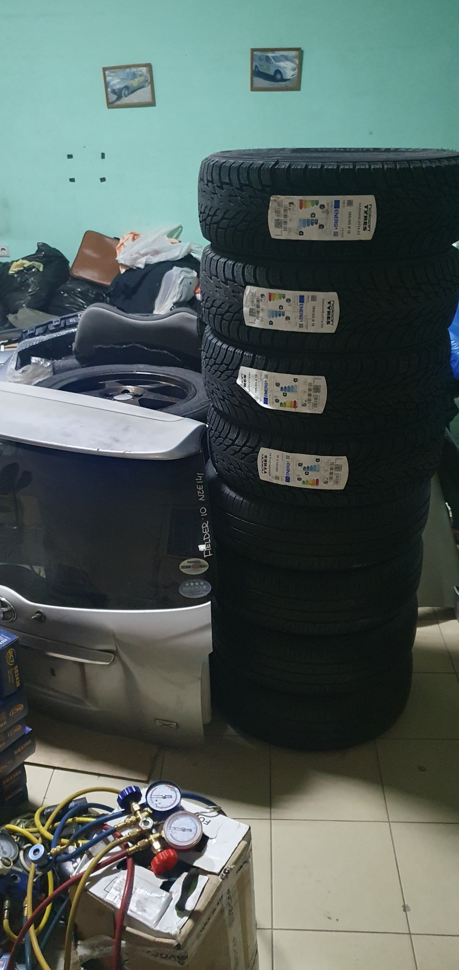 Новые шины Nokian Hakkapeliitta R3 195/65 R15 — Nissan Tiida (1G), 1,6 ...
