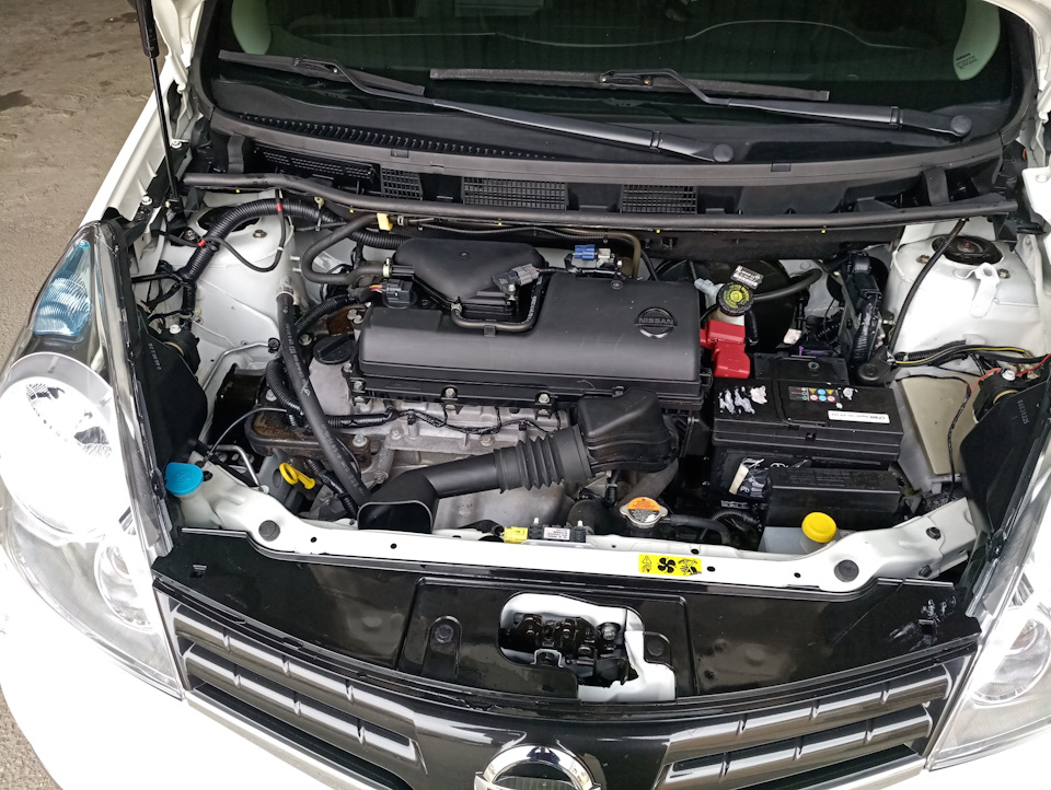 Как снять двигатель ниссан тиида Умылись - Nissan Note (1G), 1,4 л, 2011 года мойка DRIVE2