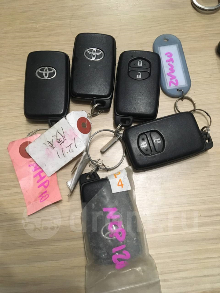 Смарт ключ, чип ключ Toyota 2 кнопки на Toyota Corolla Fielder (E160 ...