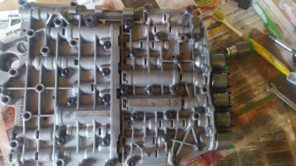 Замена датчика входного вала и промывка гидроблока 5hp19 — Volkswagen ...