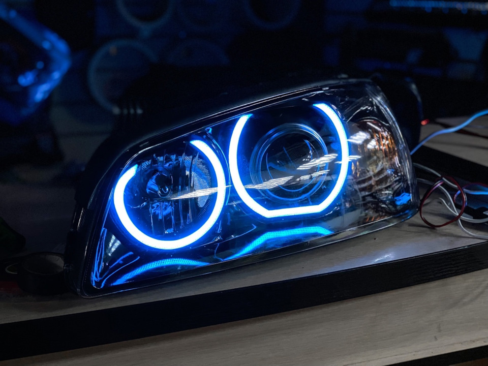 Как разобрать полиуретановую фару Hyundai Elantra Установка Bi-LED линз и ДХО - DRIVE2