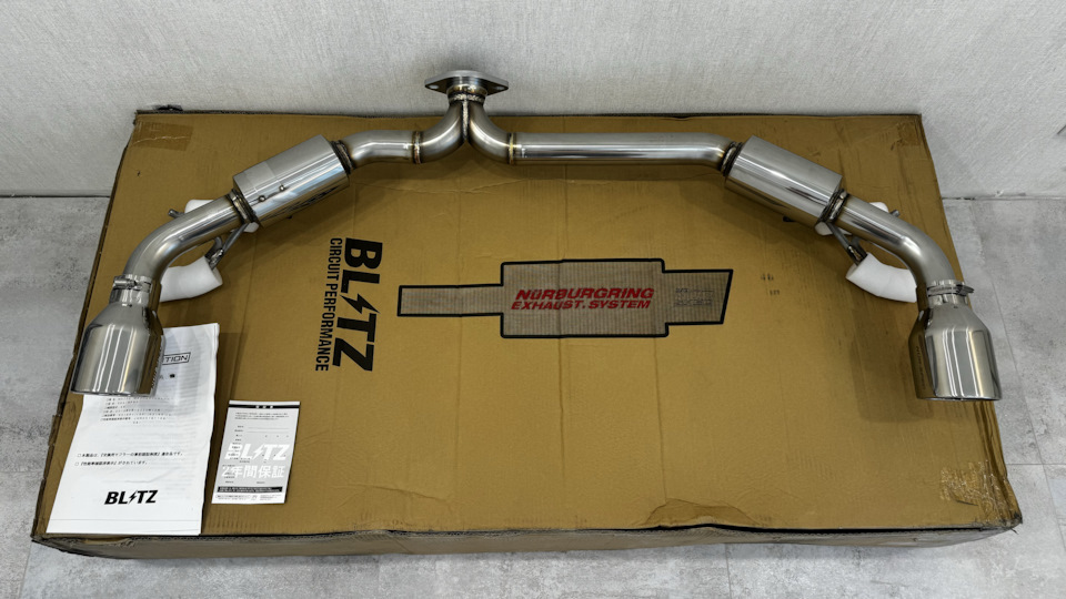 Глушитель Blitz nur spec Bp8p — Mazda 3 (4G) BP, 1,8 л, 2019 года