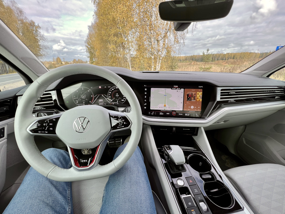 Накладка на джойстик КПП и руль R — Volkswagen Touareg (3G), 3 л, 2019 ...