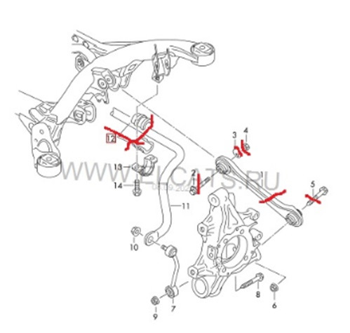 Ремонт подвески — Volkswagen Touareg (2G), 3 л, 2011 года | расходники ...