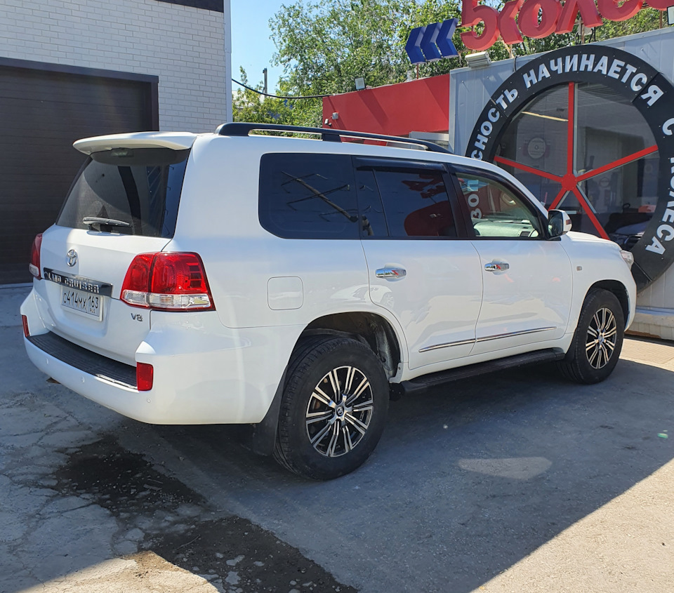 Диски 18" Римзона — Toyota Land Cruiser 200, 4,7 л, 2008 года ...
