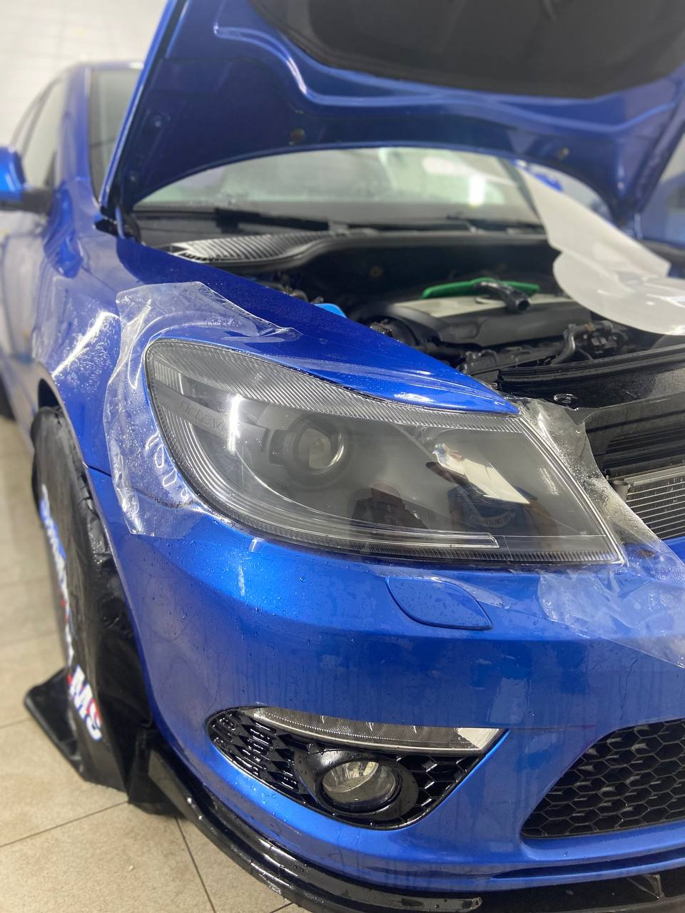 Оклейка кузова защитной антигравийной пленкой — Skoda Octavia RS A5 Mk2 ...