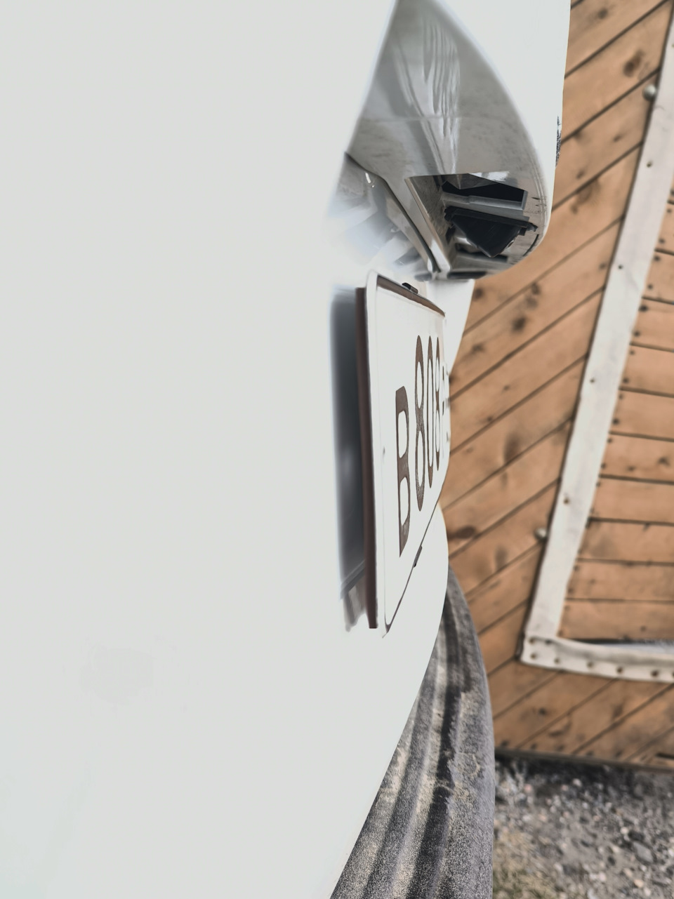 Пластины крепления номерного знака — Mazda CX-5 (1G), 2,5 л, 2015