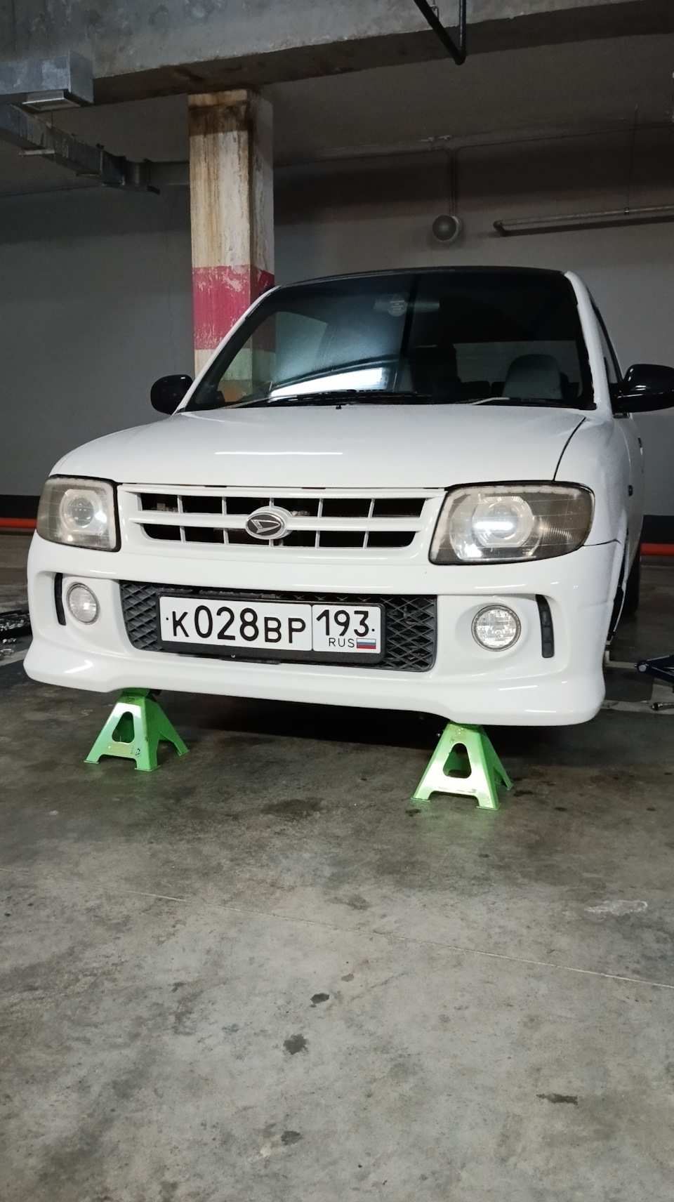 Подвеска, посадка, сток зимний конфиг — Daihatsu Mira (L700), 0,7 л, 2002  года | тюнинг | DRIVE2