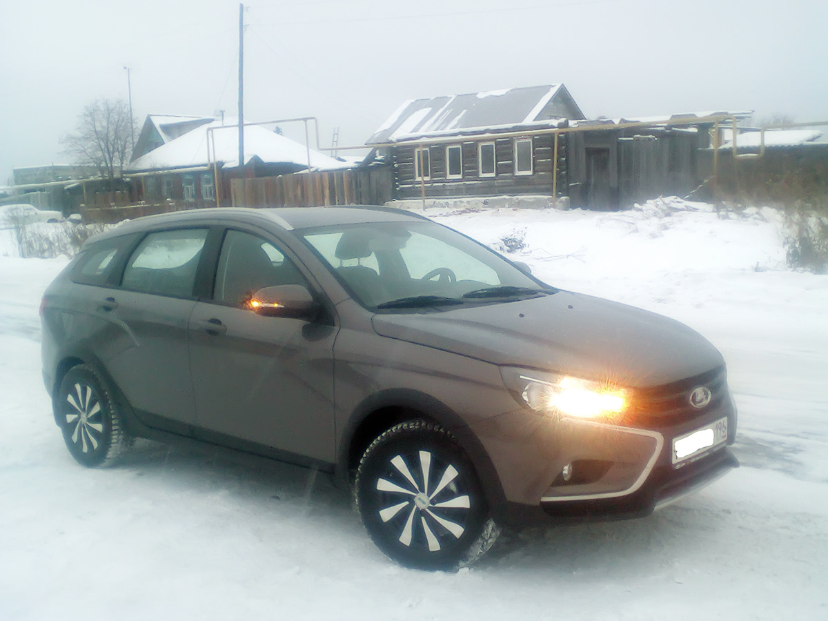 Состояние дороги до Губахи в январе 2019 — Lada Vesta SW Cross, 1,6 л, 2018  года | путешествие | DRIVE2