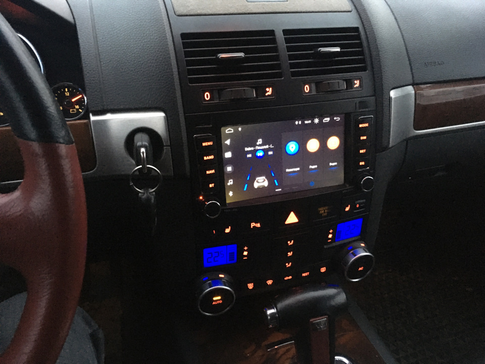 Android магнитола Kapud — Volkswagen Touareg (1G), 3 л, 2008 года ...