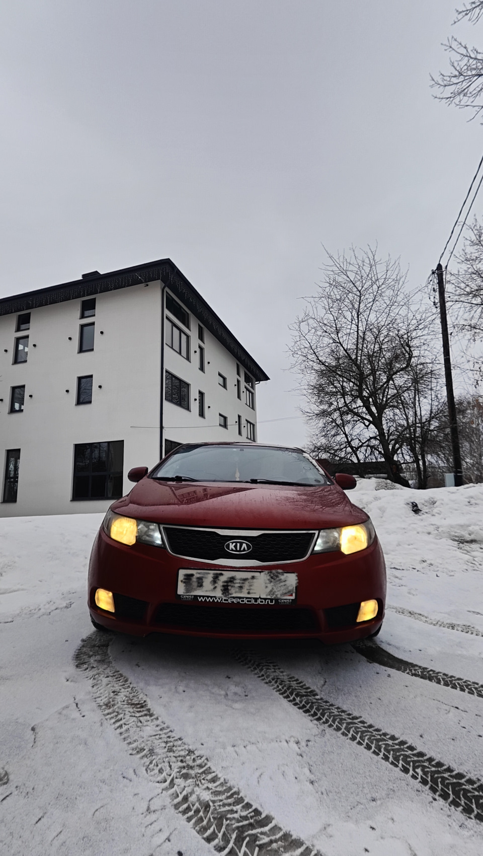 Bi Led ПТФ с ближним и дальним светом — KIA Cerato (2G), 1,6 л, 2011 ...