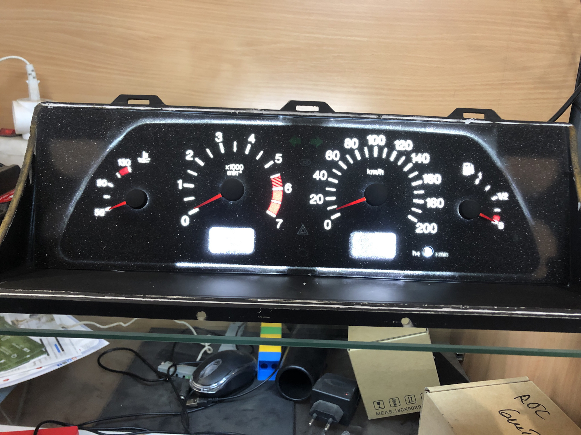 Приборка от ваз-2110 в ваз-2107 — Lada 21073, 1,5 л, 2006 года | своими ...