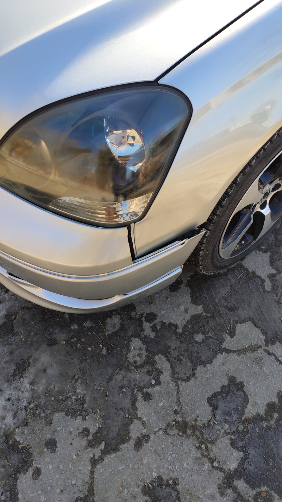 Покупать новый бампер или ремонтировать? — Toyota Celsior (30), 4,3 л ...