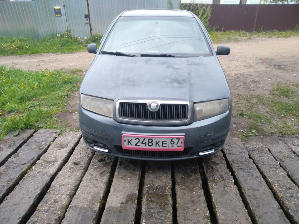 Дневные ходовые огни. — Skoda Fabia Combi Mk1, 1,2 л, 2005 года ...