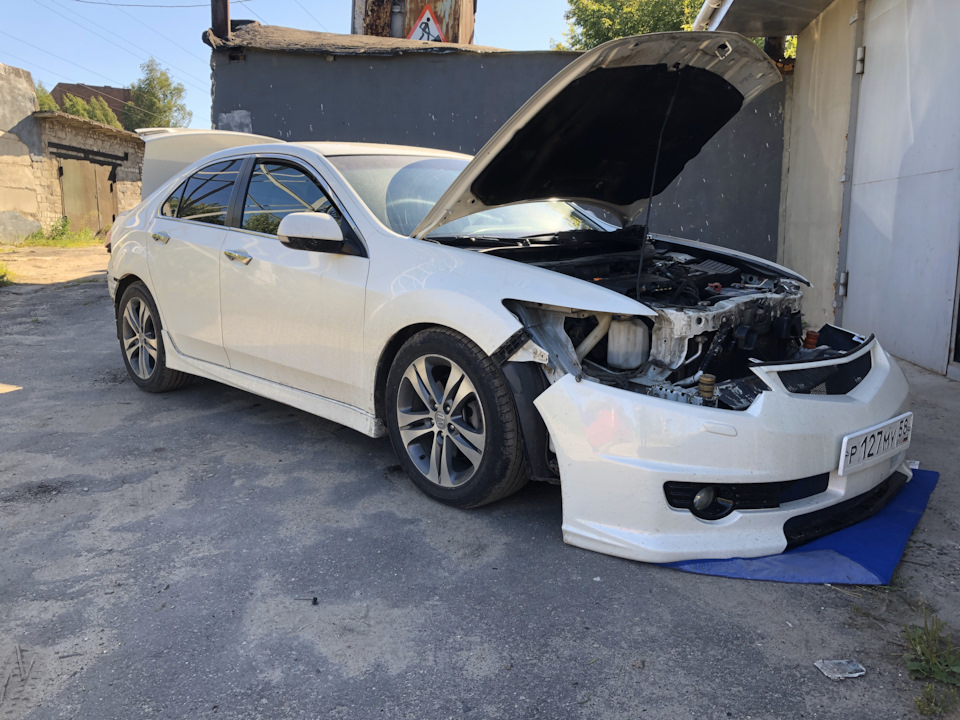 Фары: разбор, чиста, полировка, покраска — Honda Accord (8G), 2,4 л ...