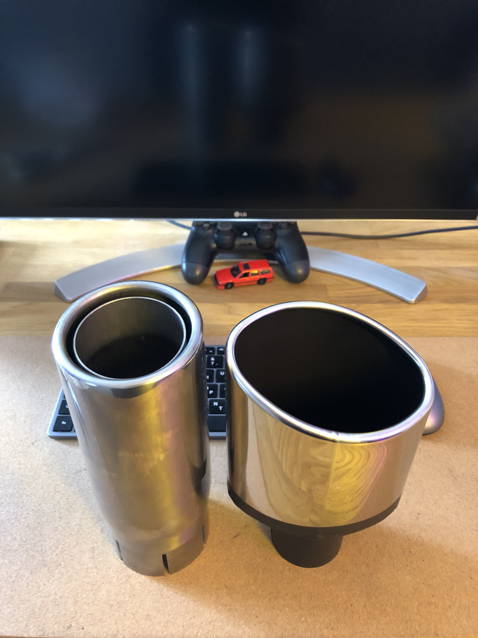 Установка двойного выхлопа и тонировка — Volvo V50, 2,4 л, 2009 года ...