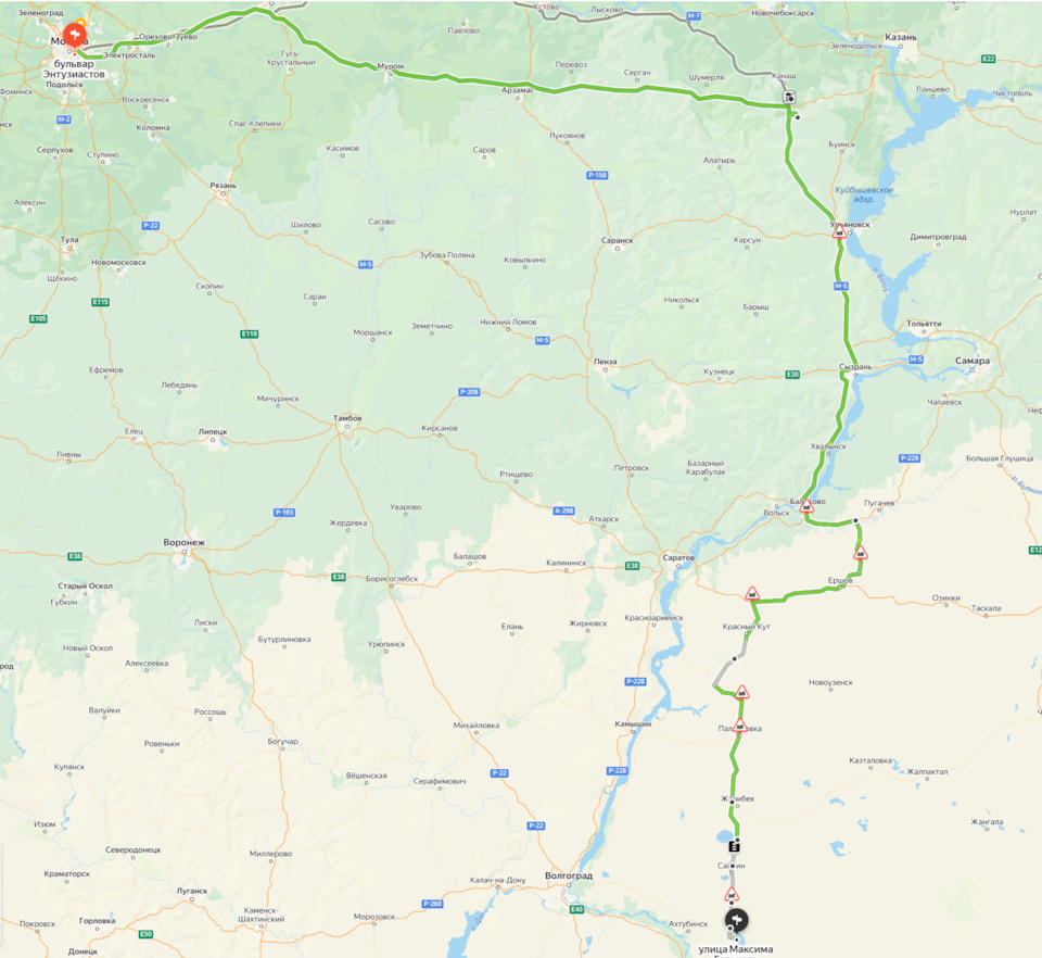 Примерная схема маршрута — Mitsubishi Pajero Sport (2G)