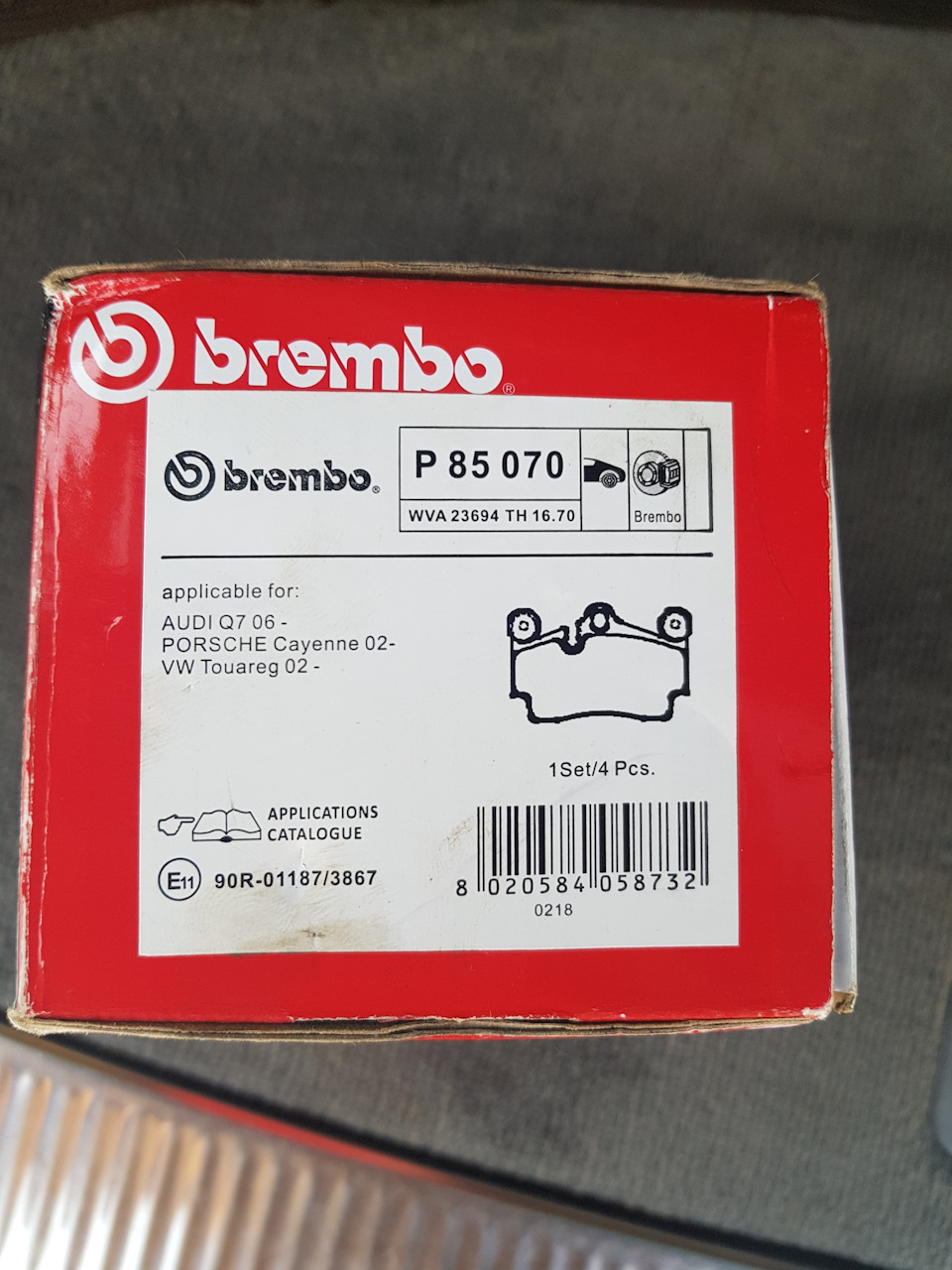 P85070 Тормозные колодки brembo | Запчасти на DRIVE2
