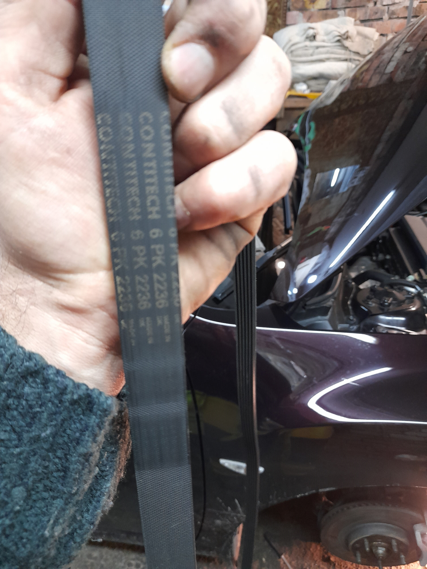 Внеплановая замена ремня. — Mazda 6 (2G) GH, 2 л, 2008 года ...